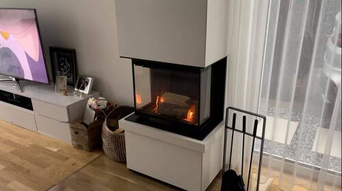 Kaminansicht EG - 5 Zimmer Doppelhaushälfte in Stahnsdorf