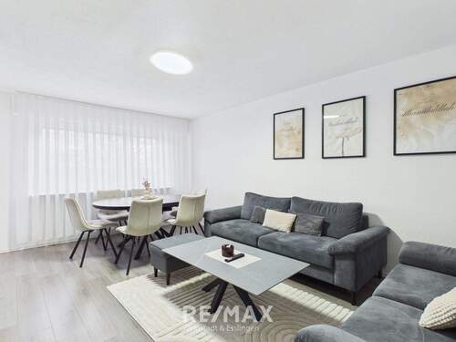 Wohnzimmer - Etagenwohnung mit 62,00 m&sup2; in Waiblingen-Hohenacker zum Kaufen