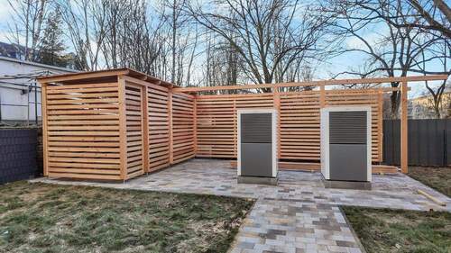 abschließbarer Fahrradschuppen & Müllhaus - 