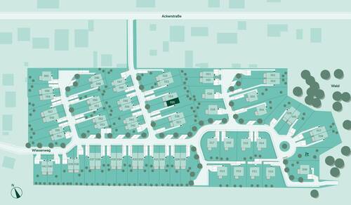Lageplan vom Haus im Projekt Am Wiesenweg - 