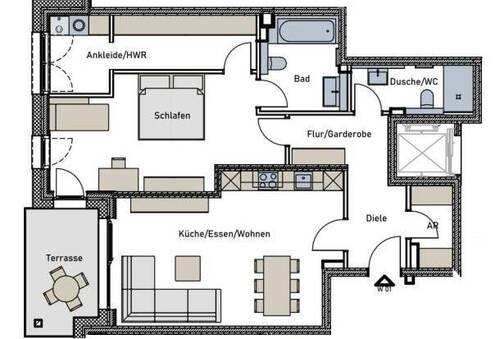Whg_1 - 3 Zimmer Etagenwohnung zum Kaufen in Trier