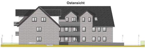 Ostansicht - 3 Zimmer Etagenwohnung in Dorsten