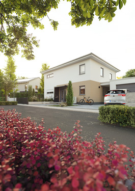 Flair 152 RE_Straßenansicht - Schick und gradlinig - die perfekte Form zum stadtnahen Wohnen