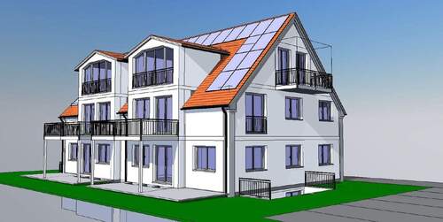 Erstellte Perspekitve des MFH - 