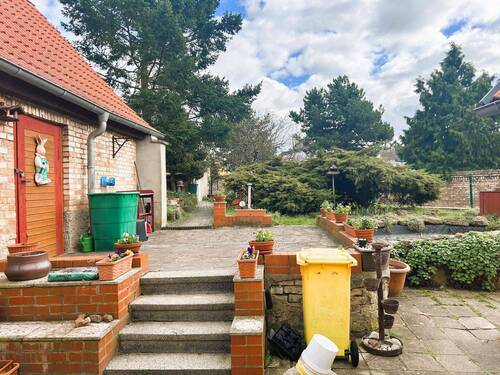 Terrasse - Einfamilienhaus mit 128,00 m&sup2; in Wettin-Löbejün zum Kaufen