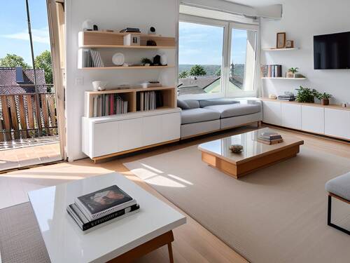 Einrichtungsbeispiel (mit KI) - Mehrfamilienhaus, Wohnhaus mit 223,00 m&sup2; in Vaihingen zum Kaufen