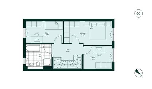 Komfortables Obergeschoss - 