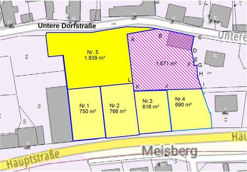 957_Übersicht Baugrundstücke - Grundstück zum Kaufen in Hettstedt / Meisberg