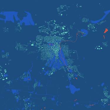 Schwarzplan Weimar Klassikerstadt - 2 Zimmer Büro zur Miete in Weimar