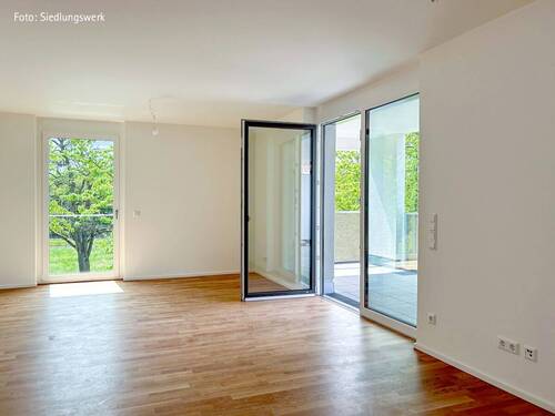 Musterwohnung: Wohn- und Essbereich - 3 Zimmer Etagenwohnung in Leinfelden-Echterdingen