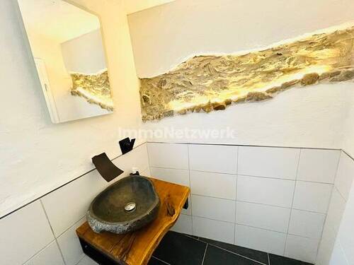 Gäste WC Wand Optik - 