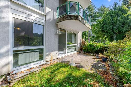 Terrasse - 2 Zimmerwohnung mit Gartenanteil und Stellplatz nahe Stadion Zoo