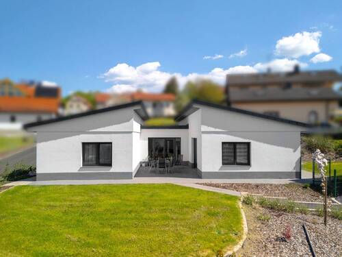 Hausansicht vorne - 4 Zimmer Einfamilienhaus zum Kaufen in Kalbach