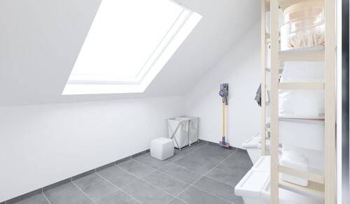 Visualisierung des Abstellraumes im Doppelhaus - 