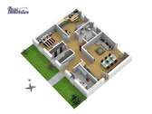 3D-Grundriss - 4 Zimmer Bungalow in Marlow