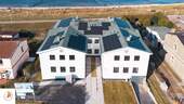 Strandvilla Glowe Dachansicht Drohne Solar - 