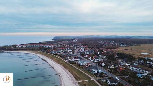 Glowe-Ansicht Drohne Lage Strandvilla Glowe - 