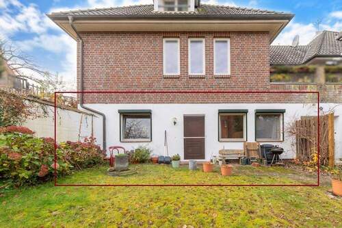 Bild 1 - Willkommen in Salzhausen: 3-Zimmer-Souterrainwohnung mit Gartenanteil