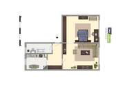 Grundriss 2ZW Pulvermühlenweg 15-71 - 2 Zimmer Etagenwohnung zur Miete in Zwenkau