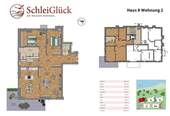 Grundriss und Lage Wohnung 2 - 
