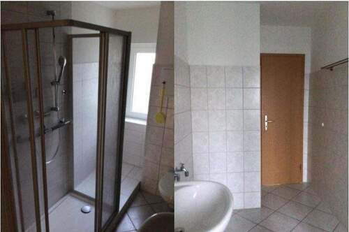 Bad mit Dusche - 2 Zimmer Etagenwohnung in Chemnitz