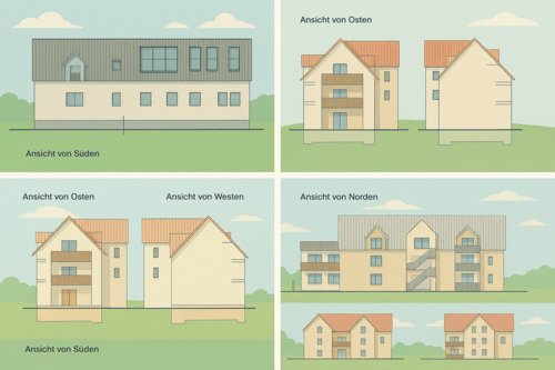 Mögliche Außenansichten - 1 Zimmer Bauernhaus, Landhaus zum Kaufen in Westhausen