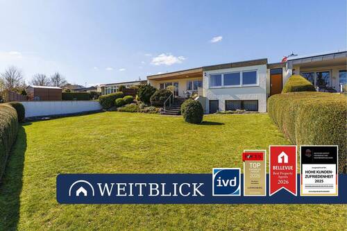 Außenansicht - WEITBLICK: Bungalow mit Traumgarten & Blick ins Grüne!