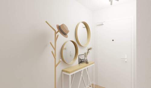 Der Flur bietet Raum für eine Garderobe - 2 Zimmer Etagenwohnung zum Kaufen in Germersheim