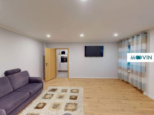 Ansicht II: Wohn- und Esszimmer - 3 Zimmer Etagenwohnung in Kemmenau