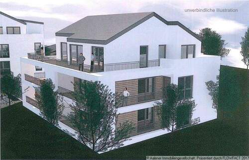 Süd- und Ostansicht - 3 Zimmer Etagenwohnung zum Kaufen in Aalen