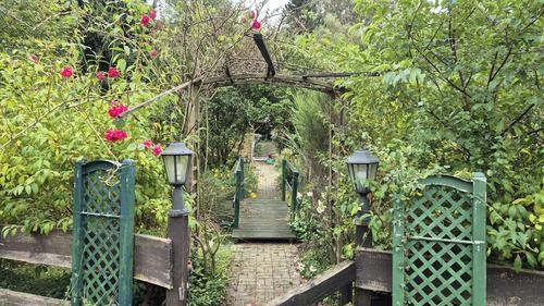 Eingang zum Garten - Gartenhaus im Grünen zum Wohlfühlen!