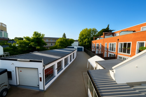 Blick aufs Grundstück vom OG - 6 Zimmer Einfamilienhaus in Hamburg