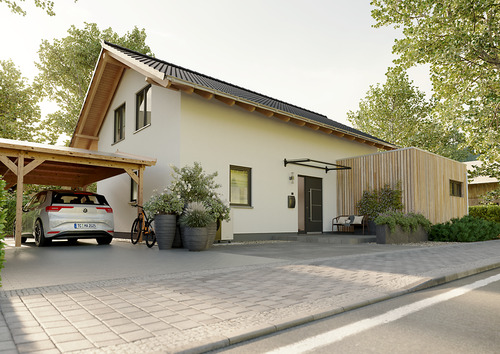 Ext_Einfamilienhaus_Bodensee_129_Süd_Kubus_StreetV - Bodensee 129 – Klassisches Einfamilienhaus mit durchdachtem Raumkonzept