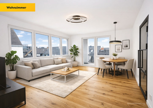 Wohnbereich & Balkon - 