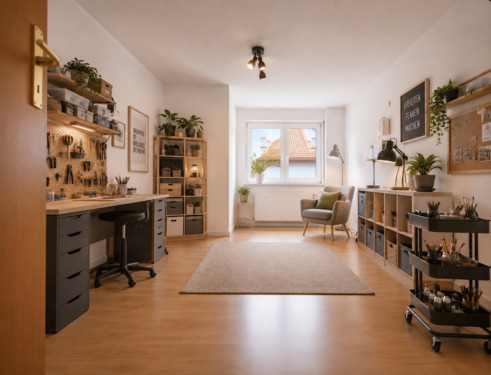 Wohnbeispiel Hobbyzimmer.png - Etagenwohnung mit 73,00 m&sup2; in Oschatz zur Miete