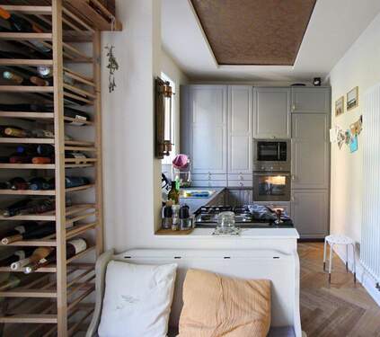 Blick in die Küche - 