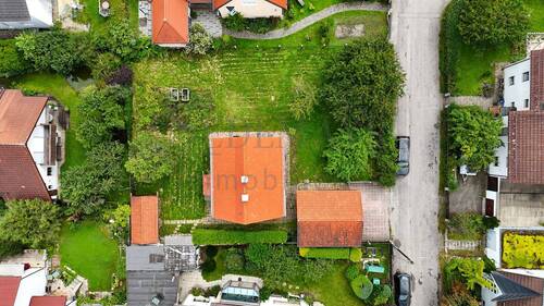 Grundstück Luftaufnahme - 5 Zimmer Doppelhaushälfte zum Kaufen in Germering