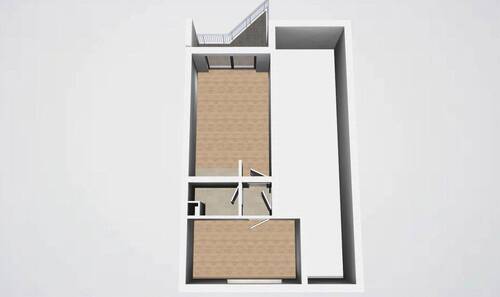 3D Ansicht ohne Möbeln - 