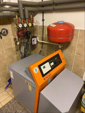 Heizungszentrale im Erdgeschoß - 