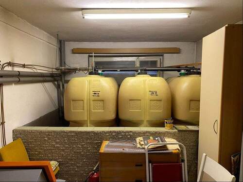 Öllager im Erdgeschoß - 