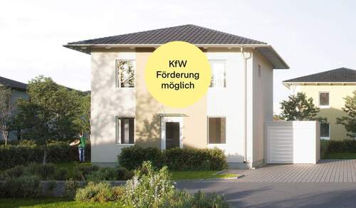 Ein modernes Haus mit eigener Garage_KfW - Hier finden Sie und Ihre Liebsten Ihr Wohnglück