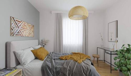 Helles und komfortables Schlafzimmer - 