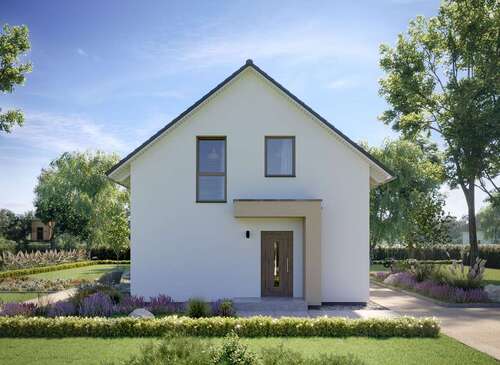 Hausansicht - Günstig und schnell ins Eigenheim - bezugsfertiges Einfamilienhaus von massa haus