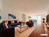 Wohnzimmer ( virtual staging) - Großzügige 100 m² im Erdgeschoss -viel Platz für eure Wohnideen
