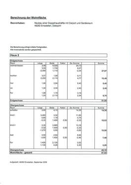 Wohnflächenberechnung - 