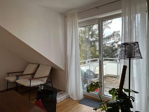 Blick auf den Balkon - 