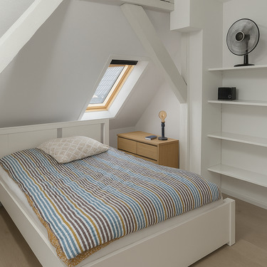Schlafbereich (obere Ebene) - Etagenwohnung mit 41,00 m² in Berlin zum Kaufen