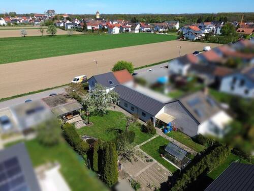 Luftaufnahme - 3 Zimmer Doppelhaushälfte zum Kaufen in Ulm