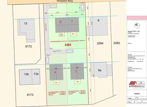 Lageplan - Grundstück in Hamburg zum Kaufen