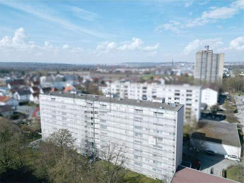 Drohnenaufnahmen - Etagenwohnung mit 88,40 m&sup2; in Neu-Ulm / Ludwigsfeld zum Kaufen